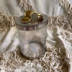 Michael Aram Botanical Leaf Gold Small Canister NEW